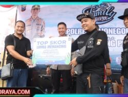 Perkuat Silaturahmi Jelang Suroan, Polres Bojonegoro Gelar Gathering Lomba Mancing Bersama Pesilat
