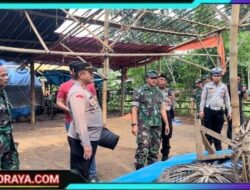 Personel Gabungan Polres Pasuruan, Bongkar Arena Sabung Ayam di Purwodadi