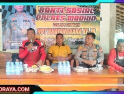 Polres Madiun Sambut Hari Bhayangkara ke -79 Gelar Baksos di Daerah Terpencil