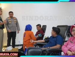Bersama Bhayangkari, Anggota Polrestabes Surabaya Antusias Donor Darah Sambut HUT Bhayangkara ke-79