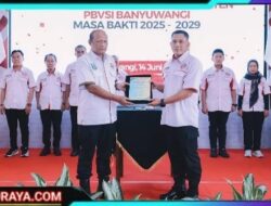 Kapolda Jatim Lantik Pengurus PBVSI Banyuwangi Masa Bhakti Tahun 2025-2029
