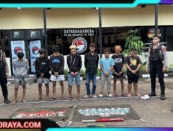 Patroli Perintis Presisi Satsamapta Polres Tanjung Perak Gagalkan Aksi Tawuran, 8 Remaja Diamankan