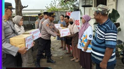 Senyum Renyah, Warga Terima Bantuan Polres Madiun Kota di Hari Bhayangkara ke -79