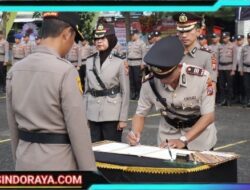 Kapolres Sampang Pimpin Sertijab Wakapolres dan Kasat Intelkam
