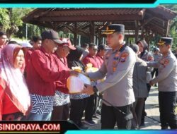 Polresta Banyuwangi Salurkan 1.500 Paket Sembako, Jelang Hari Bhayangkara ke-79