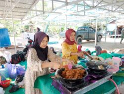 Solidaritas Ibu-Ibu Pengambau Hilir Luar, Rutin Siapkan Makan Siang Satgas TMMD