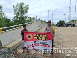 Polsek Kahayan Kuala, lakukan sosialisasi kepada warga terkait telah di bentuknya Tim Satgas Saber Pungli di Wilkum Polres Pulang Pisau