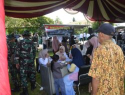 Momen Penutupan TMMD Ke-124, Kodim 1002/HST Gelar Pengobatan Gratis Untuk Masyarakat