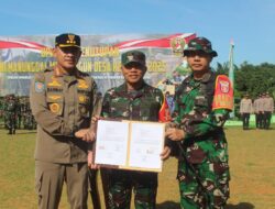Kepala Staf Kodam VI/Mulawarman Resmi Tutup Kegiatan TMMD Ke-124 Kodim 1009/Tla Di Desa Gunung Melati