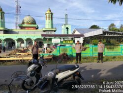 Polsek Maliku Amankan, Kegiatan Ibadah Sholat Idul Adha 1446 H tahun 2025 diwilkumnya
