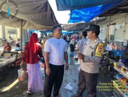 Personil Polsek Kahayan Kuala, secara masif lakukan giat himbauan Stop dan Larangan bermain Judi Online