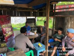 Melaksanakan Kegiatan Minggu Kasih Polsek Maliku, Sampaikan Himbauan Waspada Modus Penipuan Online