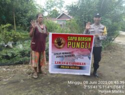 Bhabinkamtibmas Polsek Maliku, Sosialisasikan Saber Pungli untuk Warga Masyarakat