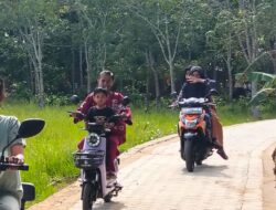Warga Pengambau Hilir Luar Nikmati Jalan Baru TMMD ke-124: “Tidak Berlumpur Lagi Pak!”