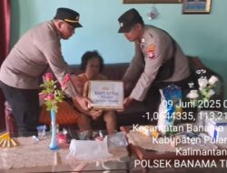 Polri untuk Masyarakat, Polsek Banama Tingang Salurkan Bantuan Sembako untuk Warga Membutuhkan