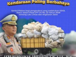 Satlantas Polrestabes Surabaya, Sosialisasikan Bahaya ODOL Ini Ancaman Hukumnya