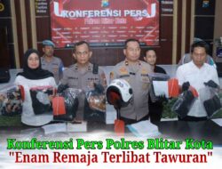 Maklumat Satu Suro, Polres Blitar Kota Tangkap Enam Remaja Terlibat Tawuran