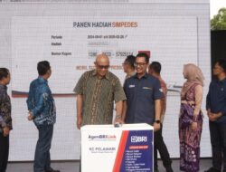 Personel Kodim 1009/Tla Menghadiri acara Panen Hadiah Simpedes Branch Office Pelaihari