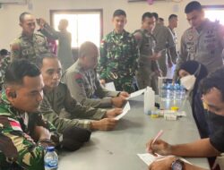 Dansatgas Yonif 611/Awang Long Sumbangkan Darah, Sambut Hari Bhayangkara