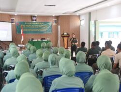 Cegah Pelanggaran, Kodim 1002/HST dan Persit Ikuti Penyuluhan Hukum Dari Kumdam VI/Mulawarman