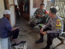 Sinergi Babinsa dan Bhabinkamtibmas Pandawan Lewat Komsos dengan Warga
