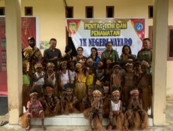 Peduli Pendidikan, Personel Satgas Yonif 611/Awl Apresiasi Pelepasan Siswa TK Nayaro