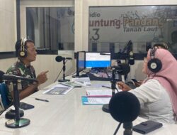 TMMD Ke-124 Kodim 1009/Tanah Laut Pada Siaran Dialog Interaktif Tanah Laut Menyapa