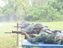 Jaga Kemahiran, Prajurit Kodim 1002/HST Ikuti Latihan Menembak Senapan dan Pistol