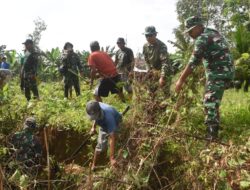 Kodim 1002/HST Gelar Karya Bakti, Pembersihan Sungai Sambut HUT ke-67 Kodam VI/Mulawarman