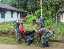 Sinergi TNI dan Warga, Karya Bakti Kodim 1008/Tabalong Sukses Digelar di Desa Masukau