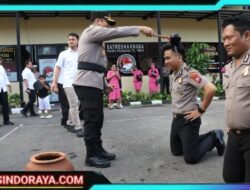 Kapolres Pelabuhan Tanjung Perak Pimpin Upacara Kenaikan Pangkat 47 Personil