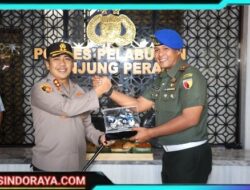 Wujud Sinergitas, Polres Pelabuhan Tanjung Perak Diserbu Kejutan HUT Bhayangkara ke-79 Dari Tiga Satuan TNI