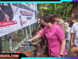 Hari Bhayangkara ke-79, Polres Jember Beri Bantuan Tandon Air Warga Kecamatan Sumberjambe