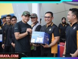 Perkuat Sinergi dan Kebersamaan, Polres Gresik Gelar Olahraga Bersama di Hari Bhayangkara ke -79