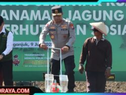 Kapolda Jatim Pimpin Penanaman Jagung Serentak di Nganjuk, Dukung Target Nasional 10 Juta Ton