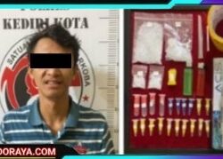 Polres Kediri Kota Amankan Seorang Pemuda Tersangka Pengedar Narkoba