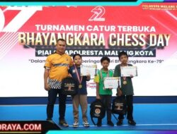 Polresta Malang Kota Lahirkan Atlet Muda di Tournamen Catur “Bhayangkara Chess Day 2025”, Walikota Beri Apresiasi