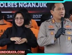 Polres Nganjuk Ungkap Jaringan Narkoba Sita 17 Ribu Pil LL dan Puluhan Gram Sabu