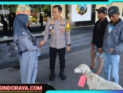 Polres Bondowoso Amankan Tersangka Curwan, Barang Bukti Kambing Diserahkan Kembali ke Pemilik