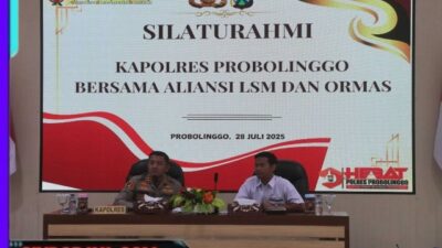 Jalin Silaturahmi, Kapolres Probolinggo Tatap Muka Dengan LSM dan Ormas Ajak Jaga Kamtibmas