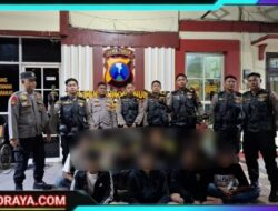 Delapan Pemuda Hendak Tawuran Diamankan Patroli Jogoboyo, Polisi Sita Senjata Tajam