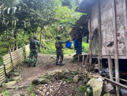 Bangun Sinergi Dengan Masyarakat, Satgas Yonif 611/Awl Gelar Komsos Dengan Warga