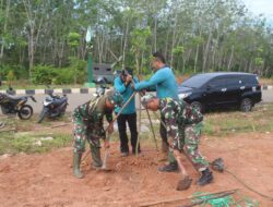 Kodim 1008/Tabalong Tanam Ratusan Pohon Produktif di STIT Maburai dalam Rangka HUT ke-67 Kodam VI/Mulawarman