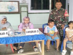 Babinsa Sukorejo Bersama Kader Posyandu dan Puskesmas Gelar Pemeriksaan Kesehatan Menyeluruh di Posyandu ILP 06