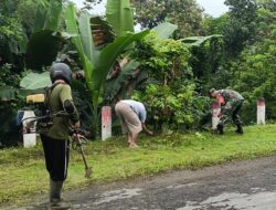 Babinsa Tambakan Bersama Warga Dusun Tekik Gelar Minggu Bersih, Wujudkan Lingkungan Sehat Dan Nyaman