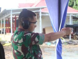 Perkuat Solidaritas Dan Kekompakan Antar Instansi Dandim 1009/Tla Ikut Latihan Menembak
