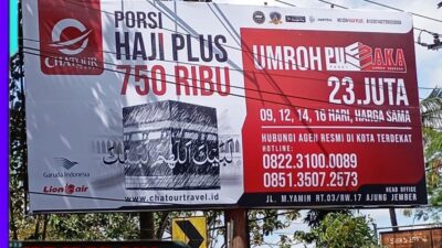 Chatour Travel Tebar Baliho di 24 Kota Jawa Timur : Komitmen Nyata Hadirkan Informasi Haji & Umroh Terpercaya
