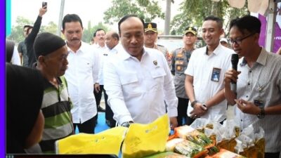 Polri Distribusikan 6 Ton Beras Menggelar Gerakan Pasar Murah di Madiun, Sinergi Dengan Bulog Tekan Inflasi