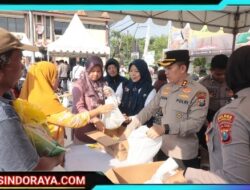 Gerakan Pangan Murah Polres Bojonegoro Disambut Antusias Warga 30 Ton Beras Habis Terjual