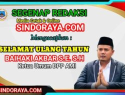 Sindoraya.com Sampaikan Ucapan Selamat Ulang Tahun Kepada Ketua Umum AMI